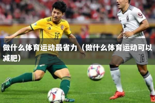 做什么体育运动最省力（做什么体育运动可以减肥）