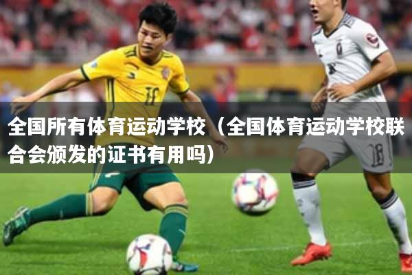 全国所有体育运动学校（全国体育运动学校联合会颁发的证书有用吗）
